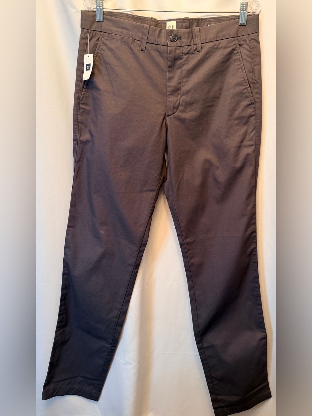 NWT Gap Men’s Straight Leg Khaki Pants Dark Gray Size 32x36 Tall Pants Office